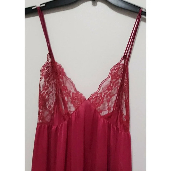 VTG Fuchsia Pink Maxi Gown & Sheer Robe - Picture 9 of 12